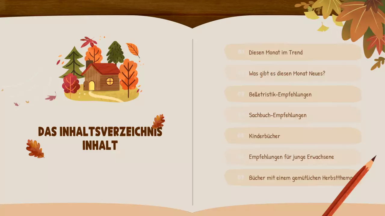 Braun und Beige Natural Autumn Publishing Company Buchempfehlungen