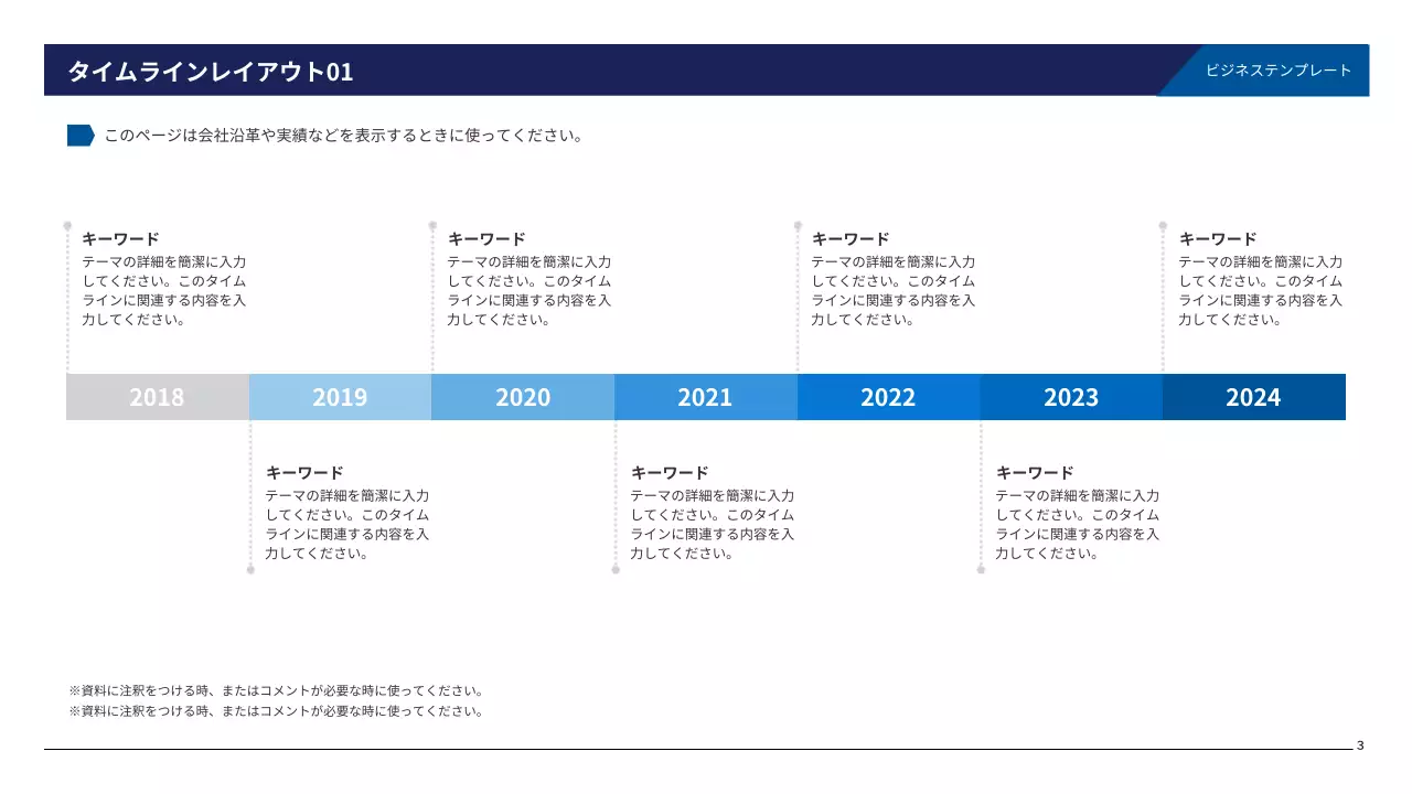 青 モダン ビジネス 企画書 プレゼンテーション