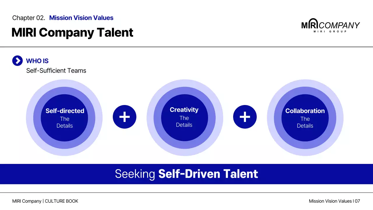 Blue Professional Company Guide Presentation