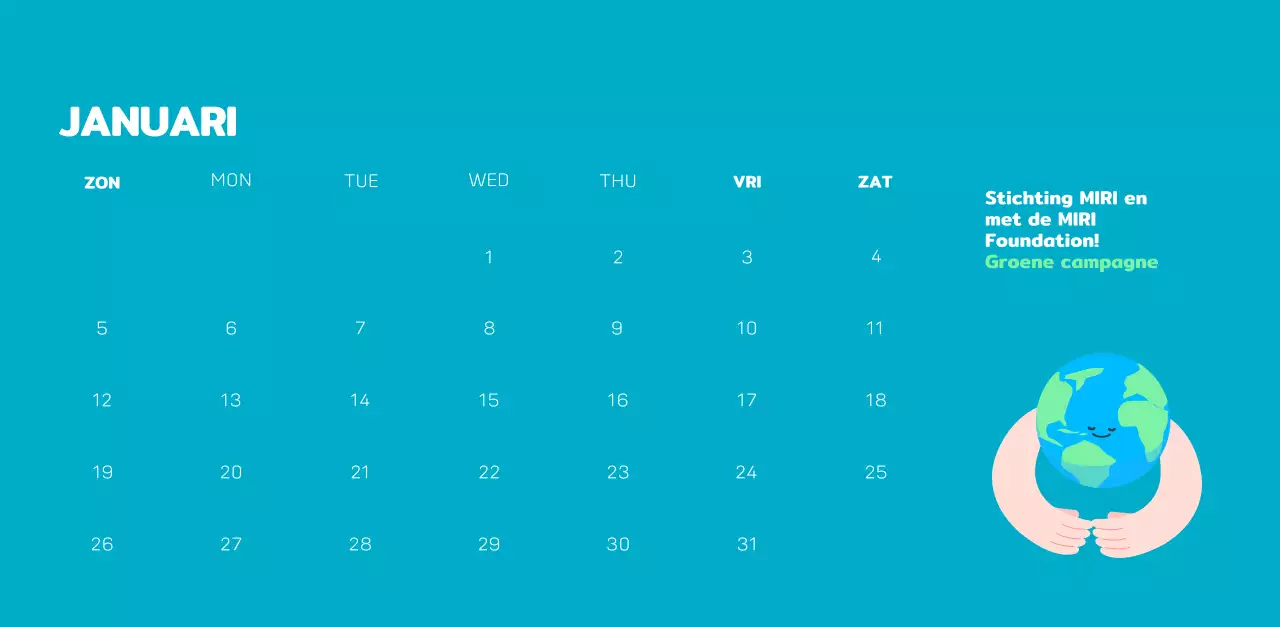 Een sociale stichting die de feestdagen viert met kleurrijke illustraties van mensen en de planeet.