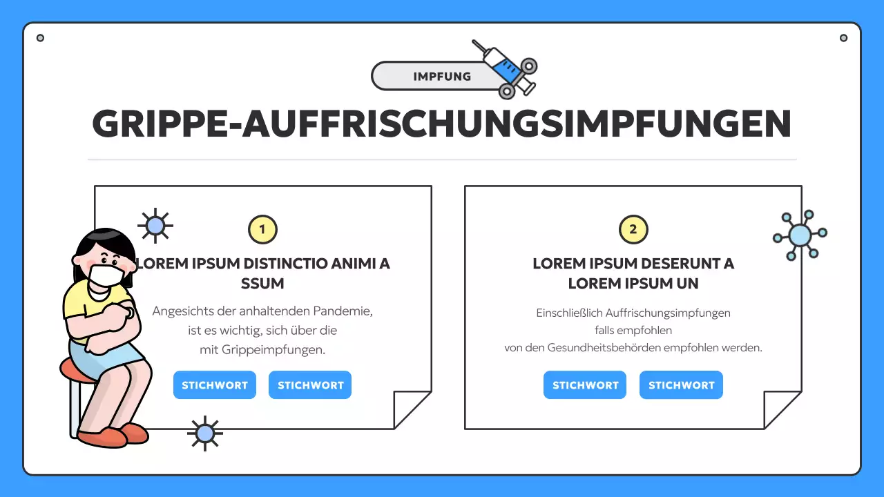 Informationen zur saisonalen Impfung gegen Blau und Gelb