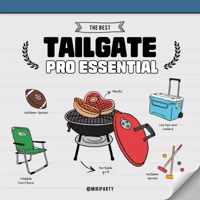 black retro tailgate guide
