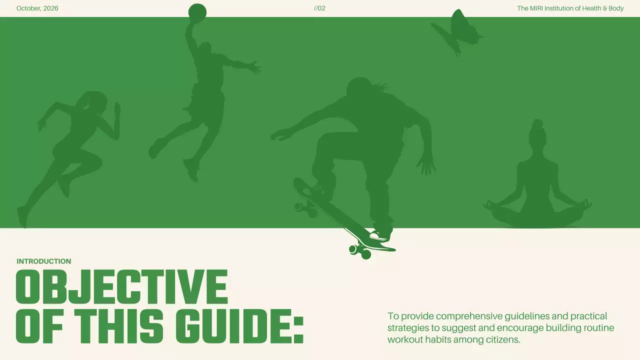 Green Modern Fitness Guide Presentation