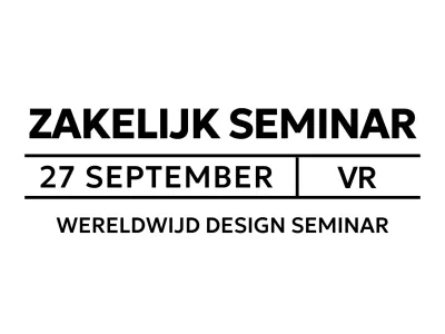 Promoot zakelijke seminars met een strakke uitstraling