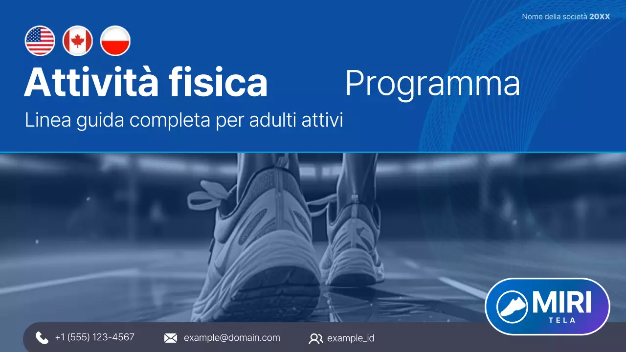 manuale del programma di attività fisica di base blu