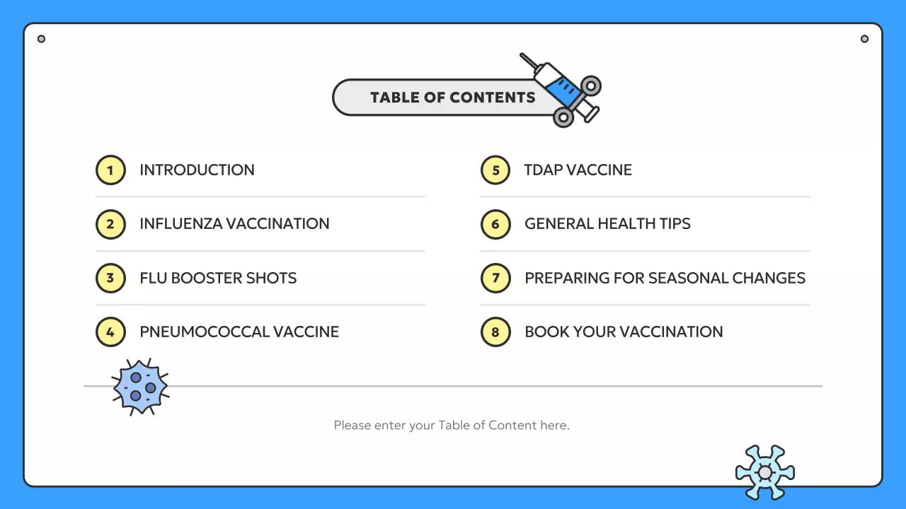 Blue Modern Healthcare Guide Presentation