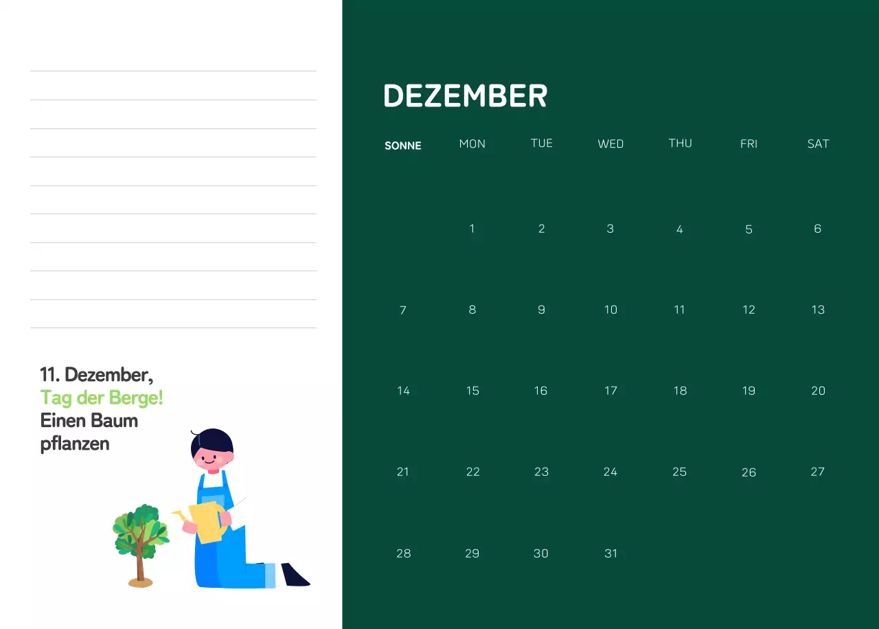 Eine soziale Stiftung, die die Weihnachtszeit mit farbenfrohen Illustrationen von Menschen und dem Planeten feiert.