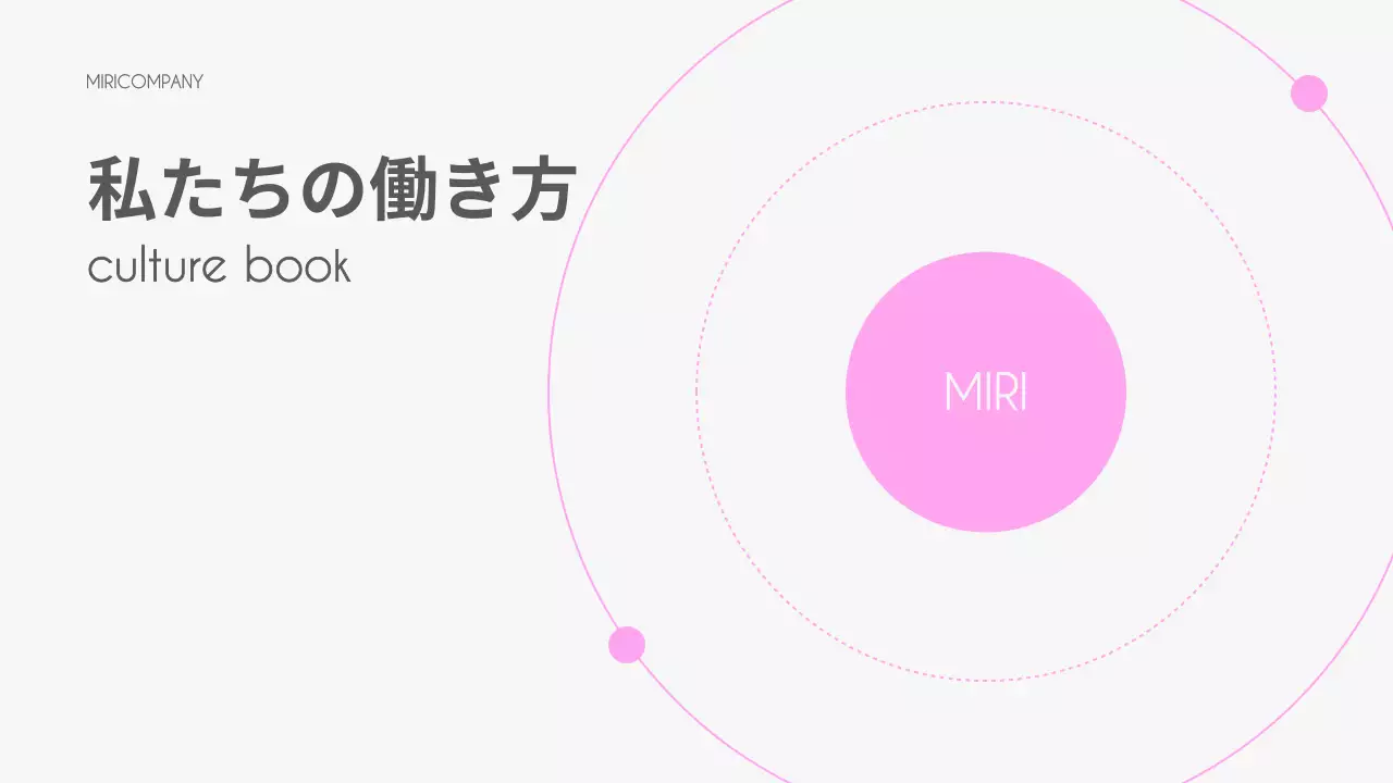 ピンク シンプル 企業文化 企画書 プレゼンテーション