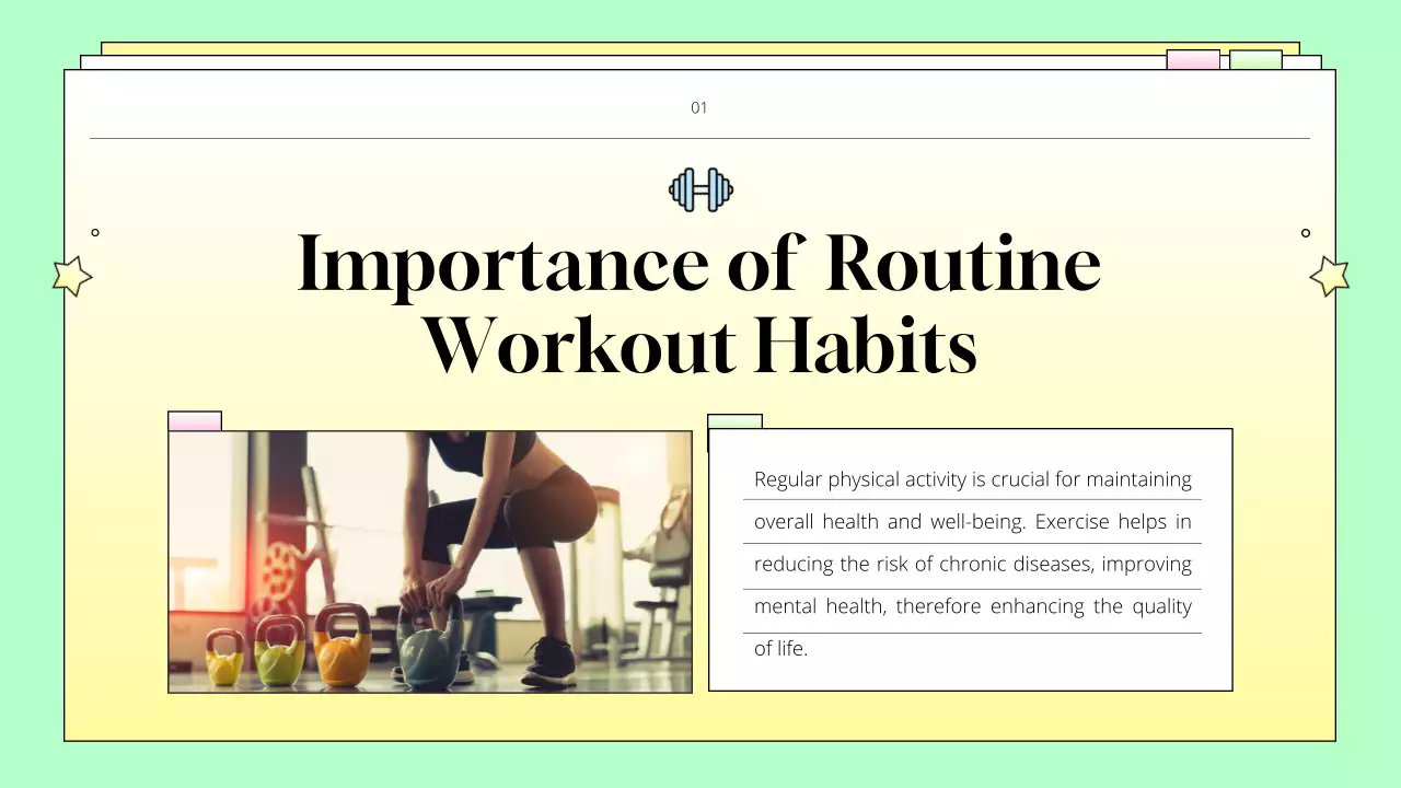 Yellow Simple Fitness Guideline Presentation