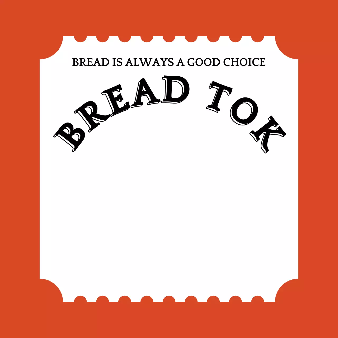 베이커리 티켓모양 굿즈 스마트톡 굿즈