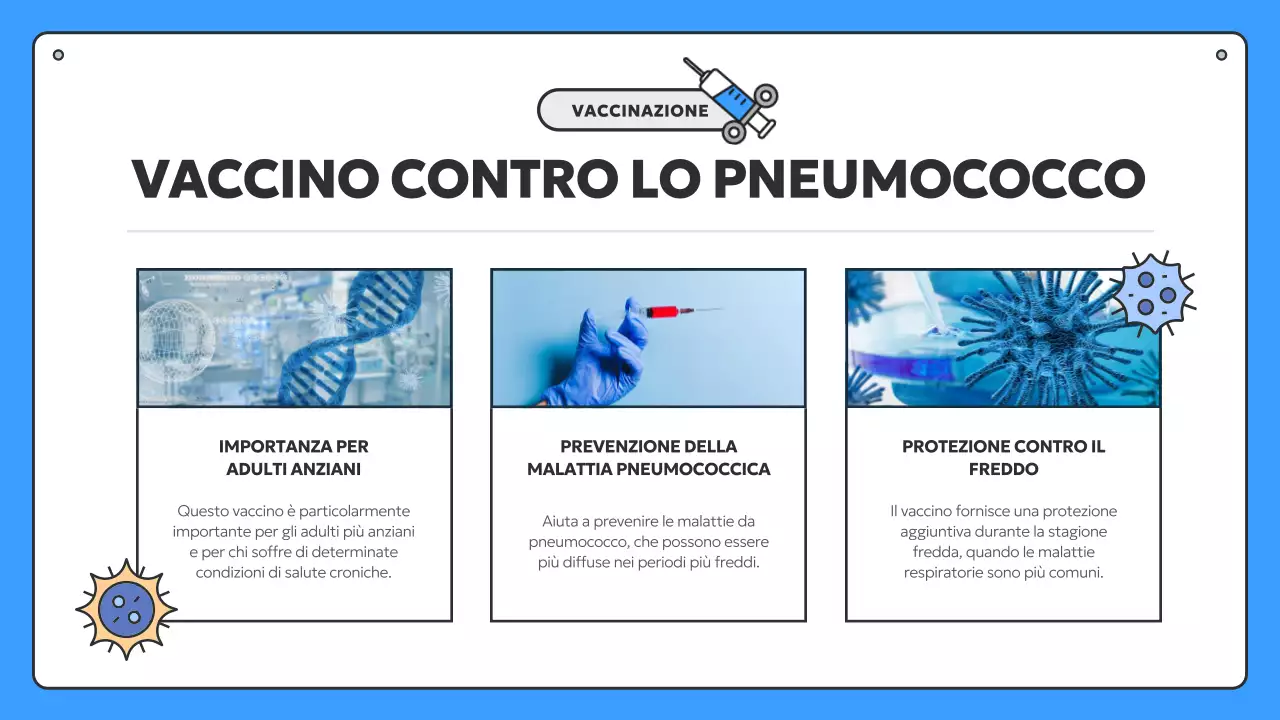 Informazioni sulla vaccinazione stagionale blu e gialla