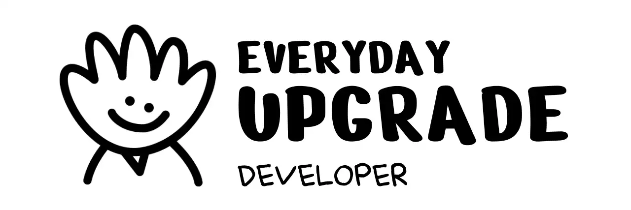 인사하는 캐릭터가 있는 아기자기한 디자인