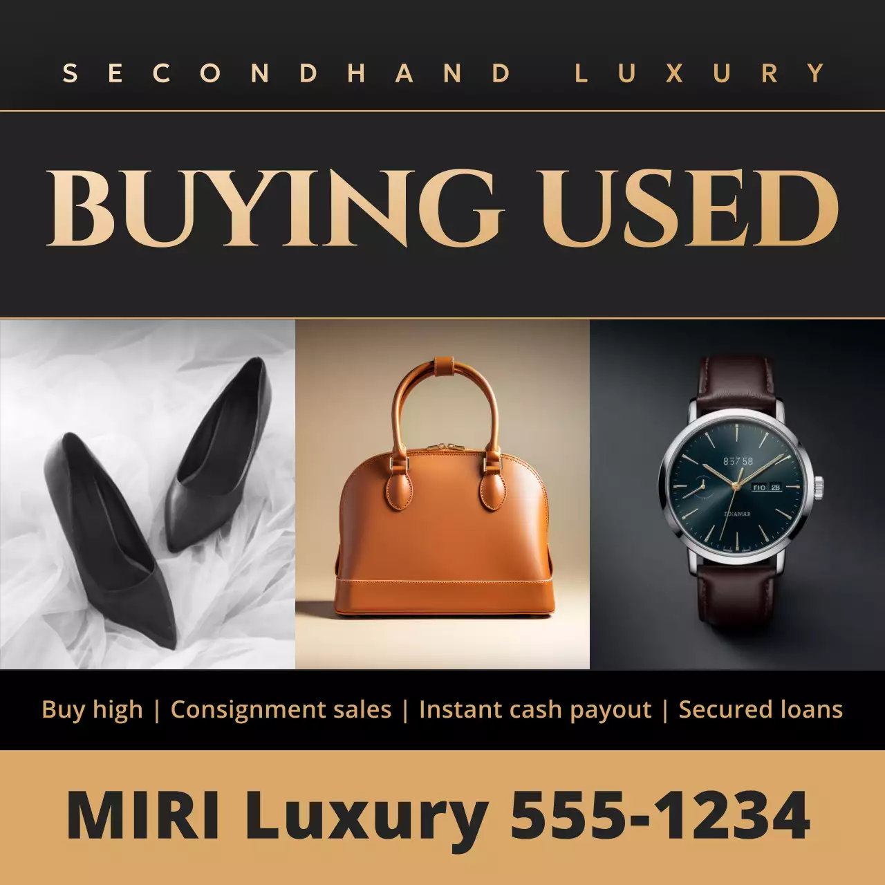 Black Elegant Luxury Promotion Social Media Post