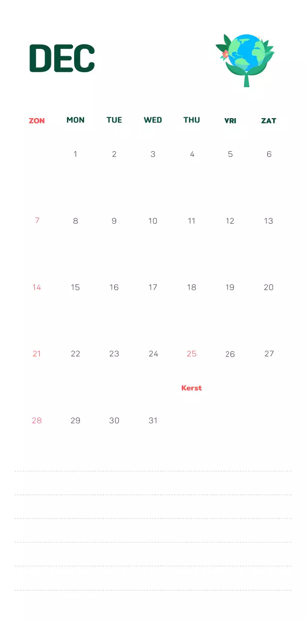 Een sociale stichting die de feestdagen viert met kleurrijke illustraties van mensen en de planeet.