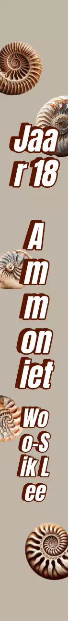 Ammoniet Fossiel Afstudeersjerp