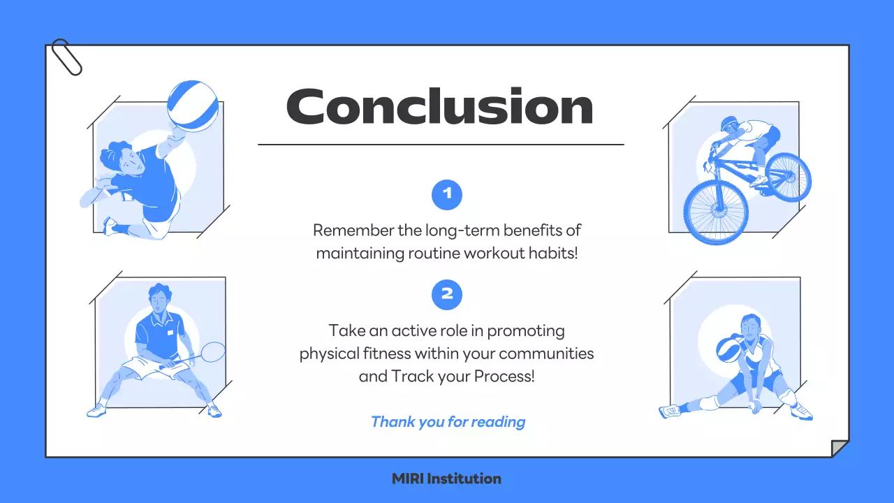 Blue Modern Fitness Guideline Presentation