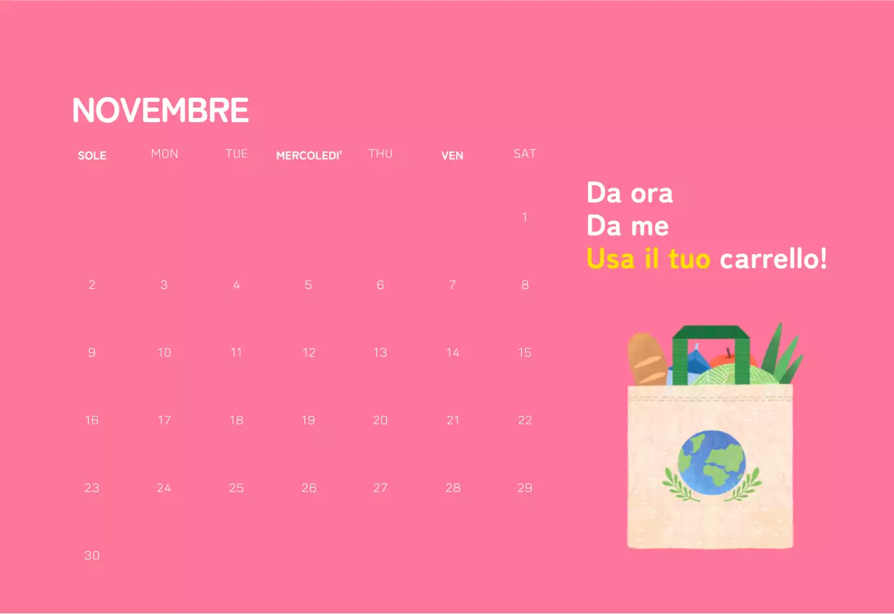 Una fondazione sociale che celebra le festività natalizie con illustrazioni colorate di persone e del pianeta.