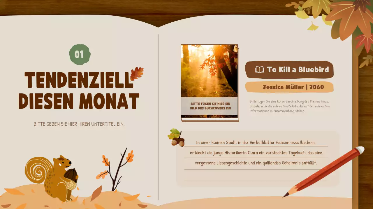 Braun und Beige Natural Autumn Publishing Company Buchempfehlungen