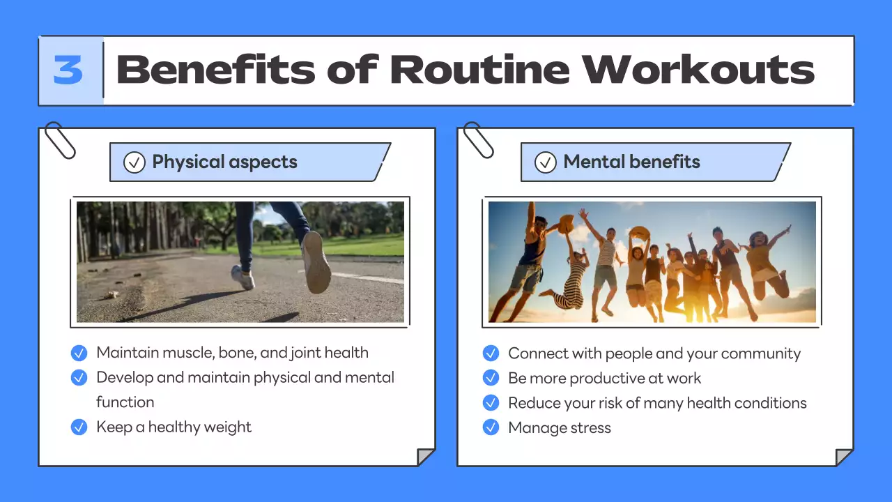 Blue Modern Fitness Guideline Presentation