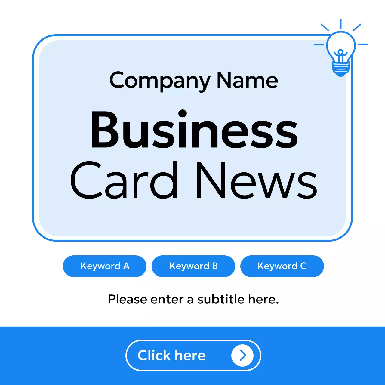 Blue Modern Business Newsletter Instagram Carousel