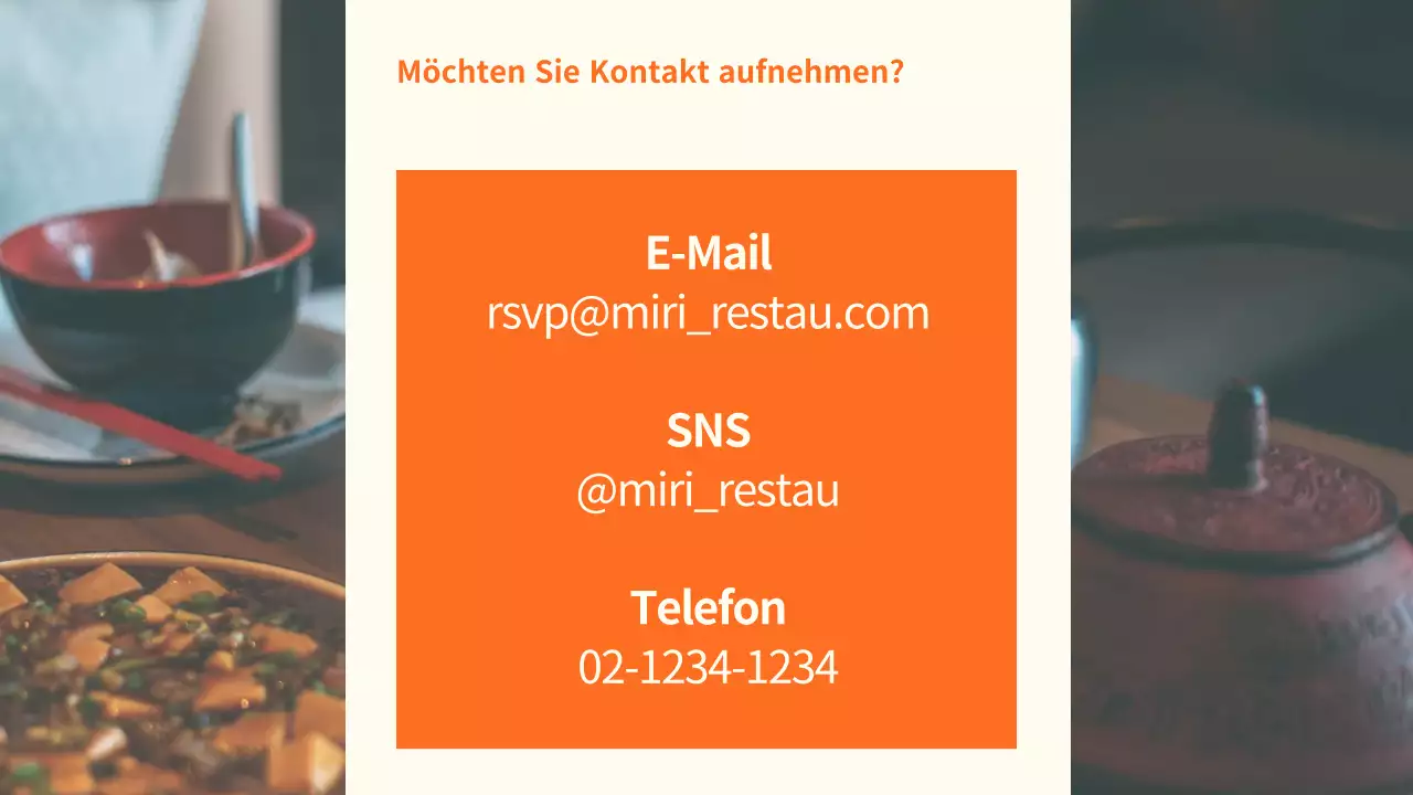 Orange's Neat Guide für Restaurants