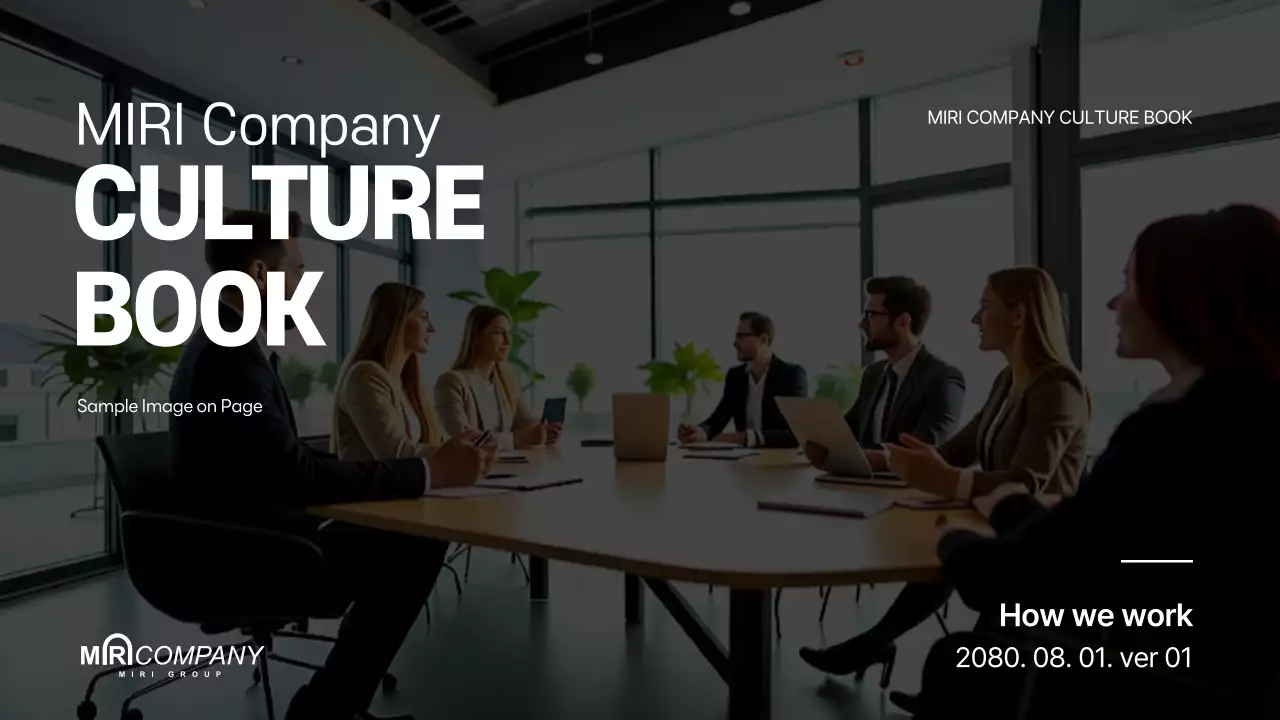 Blue Professional Company Guide Presentation