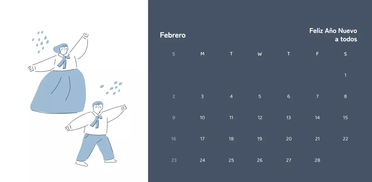 Calendarios con ilustraciones coloristas y emotivas