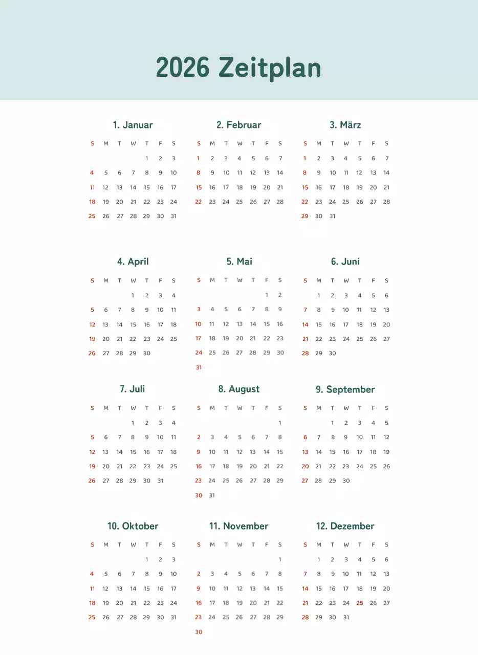 Kalender mit farbenfrohen und emotionalen Illustrationen