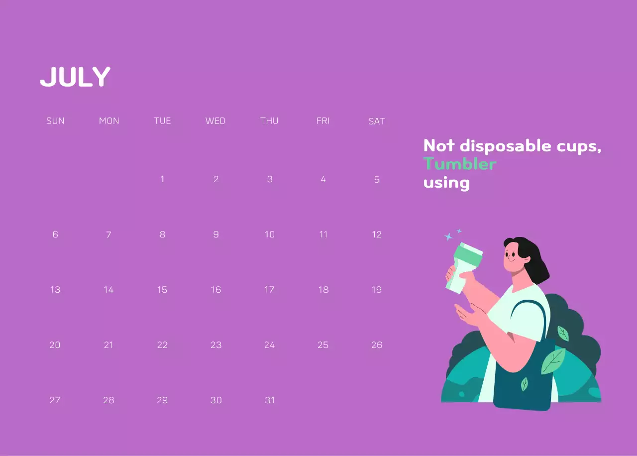 A colorful holiday celebration with illustrations of conservationists and the planet.