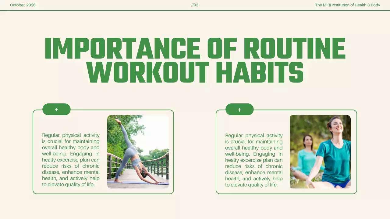 Green Modern Fitness Guide Presentation