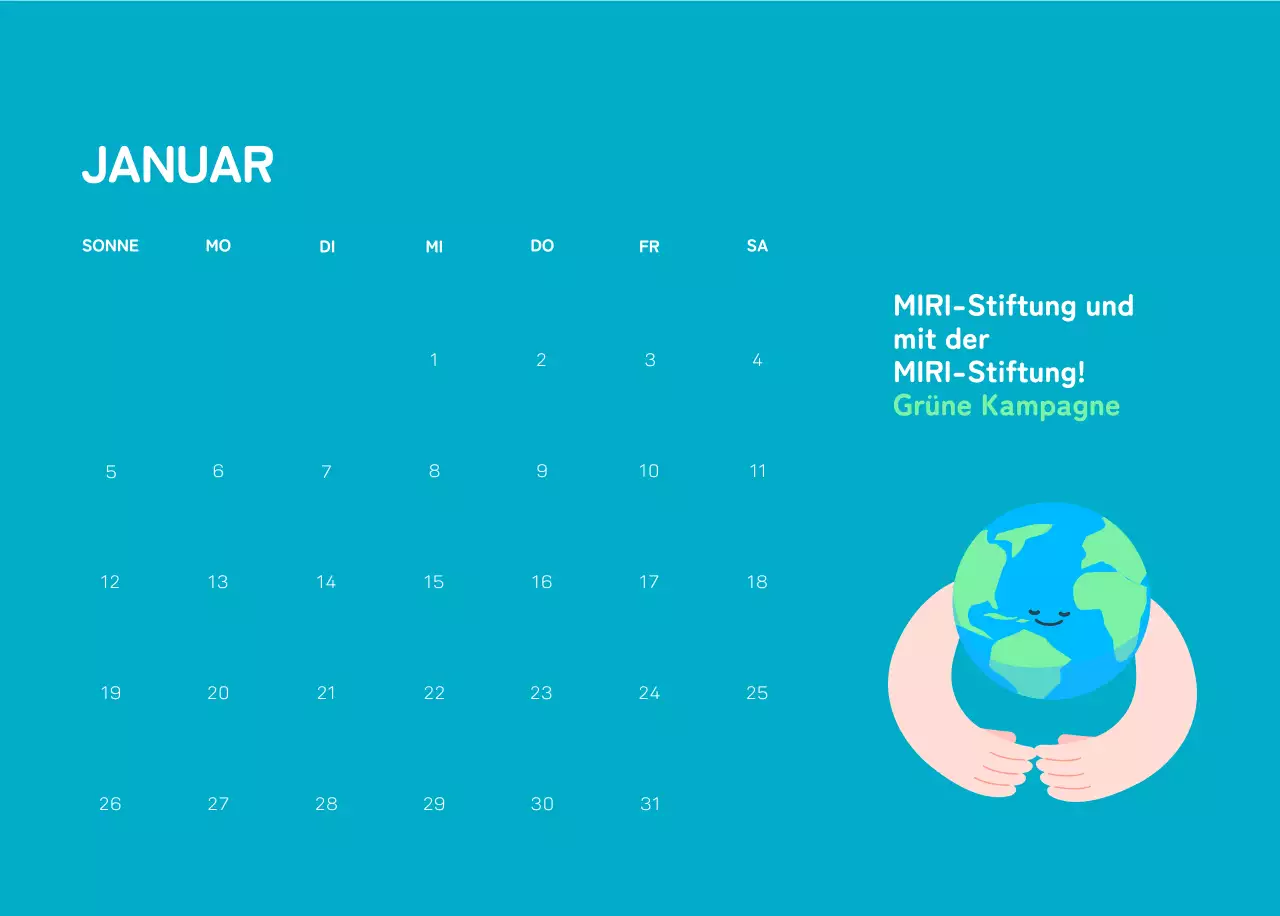 Eine soziale Stiftung, die die Weihnachtszeit mit farbenfrohen Illustrationen von Menschen und dem Planeten feiert.