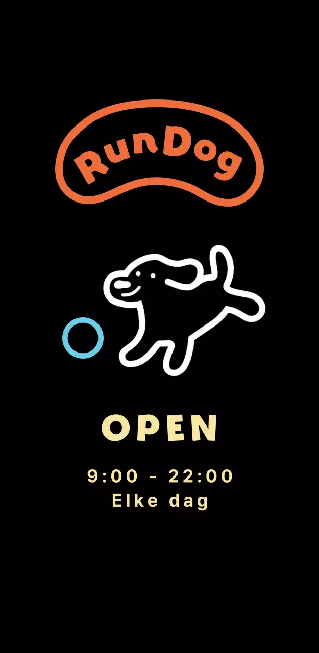 Leuke bewegwijzering hondenpark