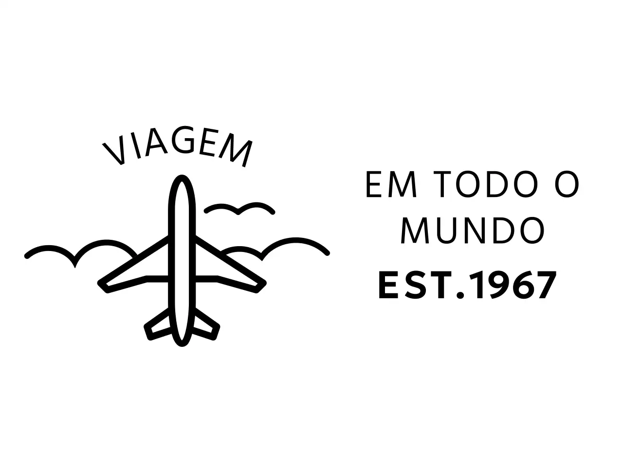 Conceito simples de agência de viagens com ilustrações de aviões