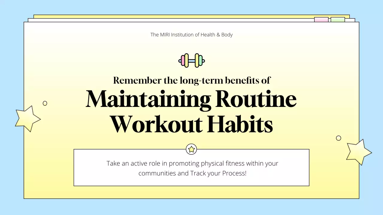 Yellow Simple Fitness Guideline Presentation