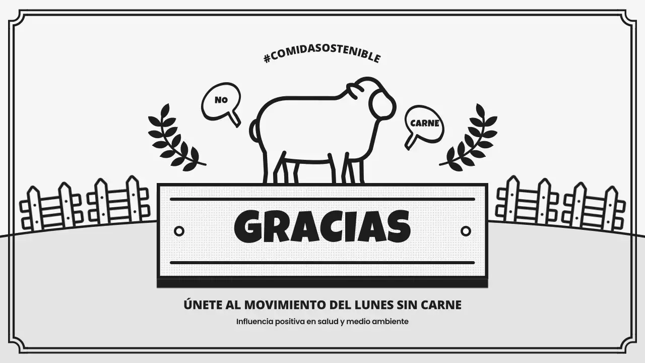 Campaña retro del Reto del Día Mundial Vegano en gris y negro