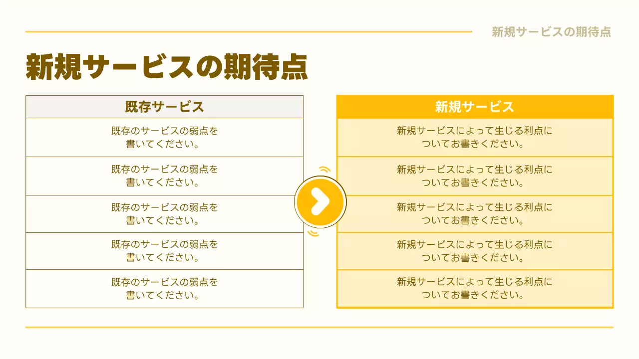 黄色 シンプル ビジネス 提案書 プレゼンテーション
