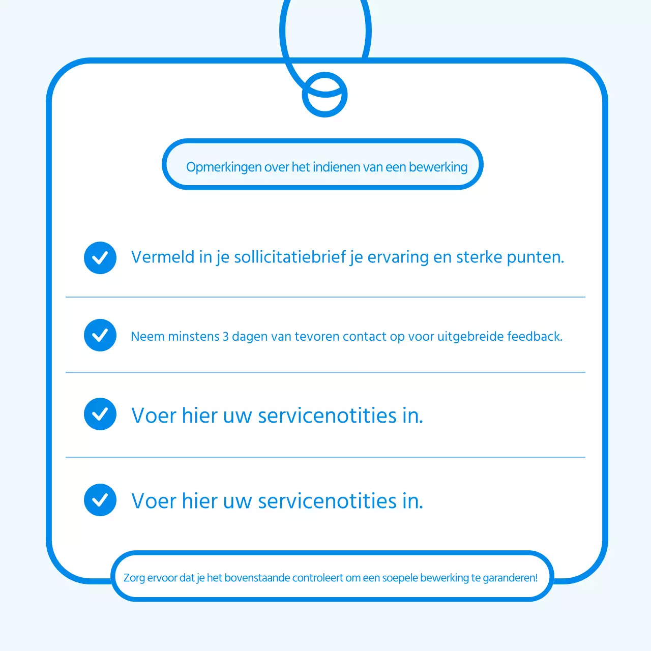 Blue's eenvoudige herzieningsstrategie voor persoonlijke verklaringen
