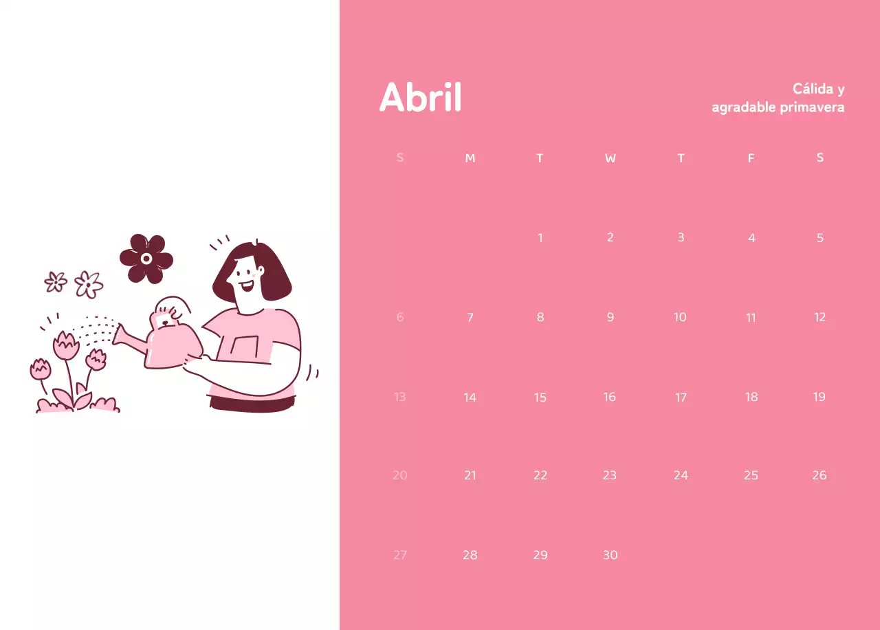 Calendarios con ilustraciones coloristas y emotivas