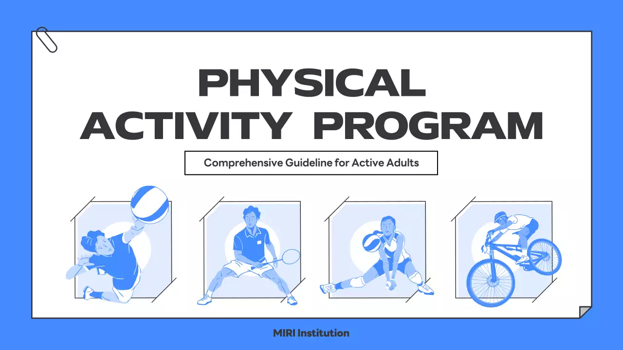 Blue Modern Fitness Guideline Presentation