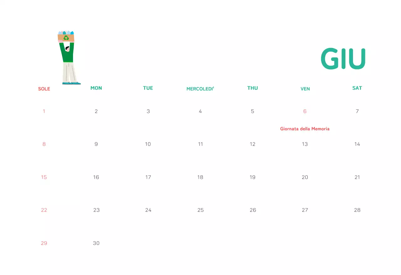 Una fondazione sociale che celebra le festività natalizie con illustrazioni colorate di persone e del pianeta.