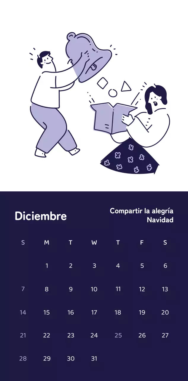 Calendarios con ilustraciones coloristas y emotivas