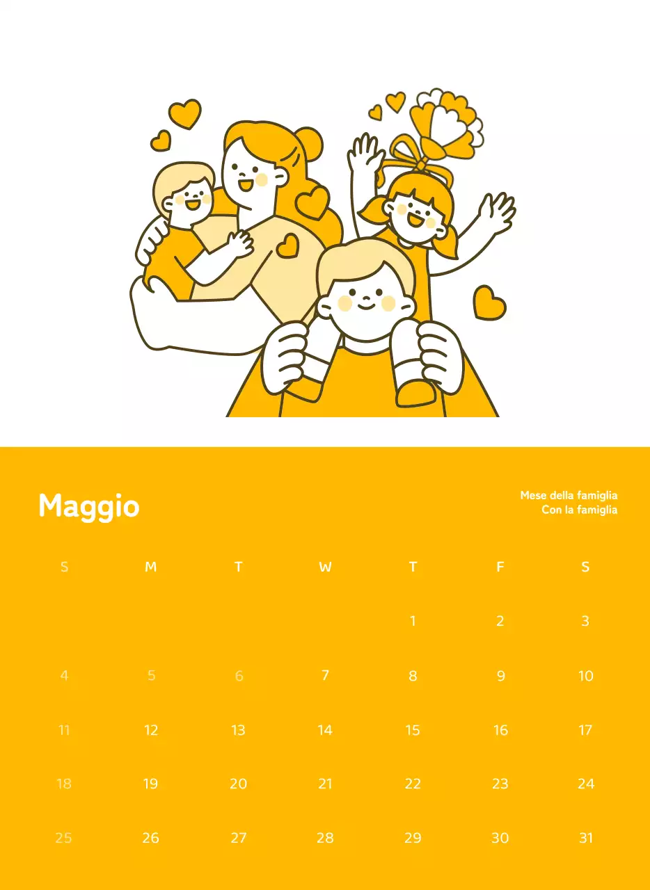 Calendari con illustrazioni colorate ed emozionali