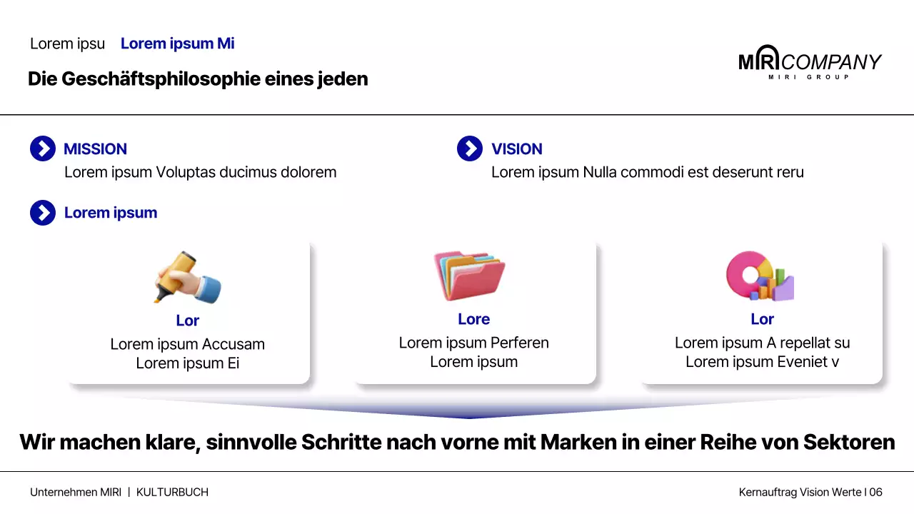 Das Buch der modernen Unternehmenskultur in Marineblau