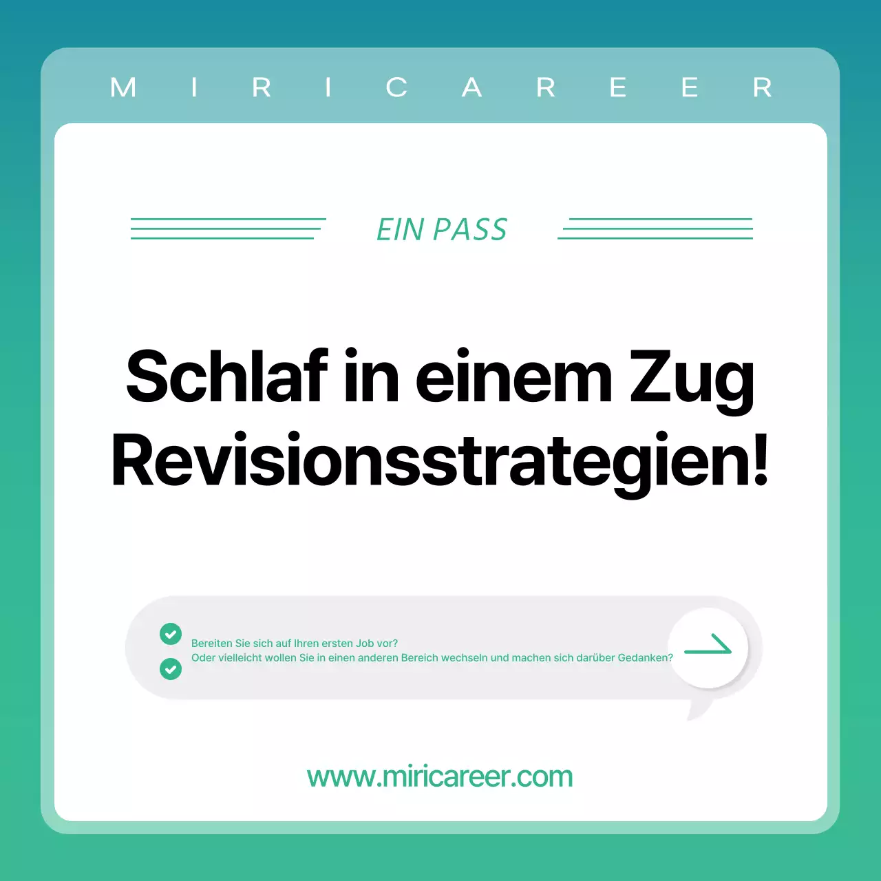 Förderung einer einfachen, mint-weißen Tutor-Schnupperstunde