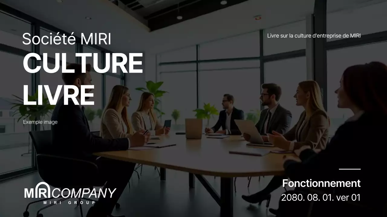 Le livre de la culture d'entreprise moderne en bleu marine