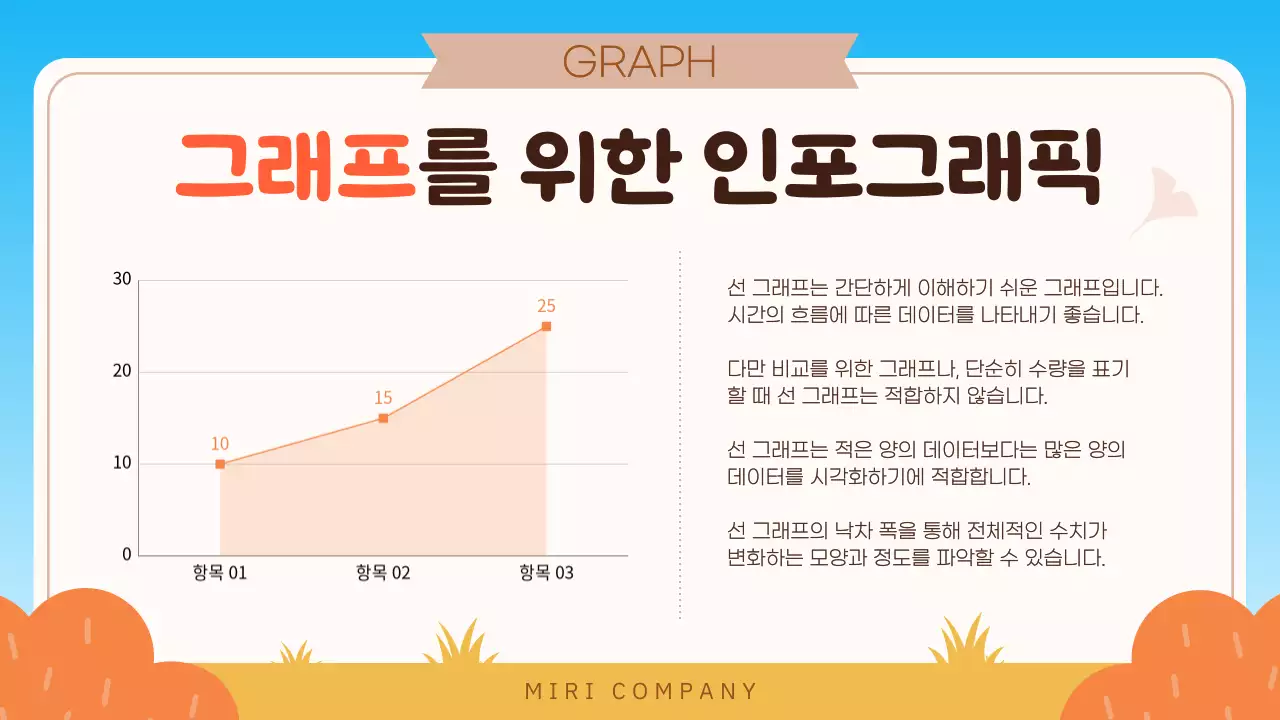 주황 아기자기한 프레젠테이션 안내