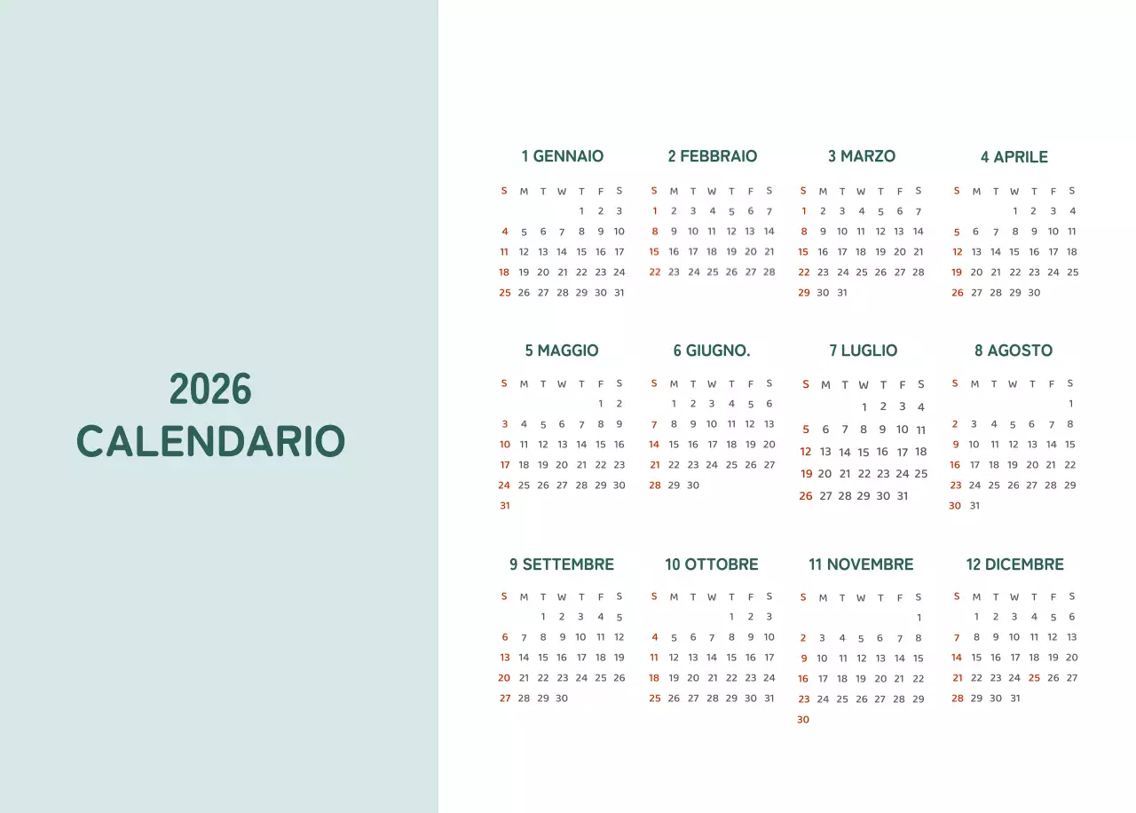 Calendari con illustrazioni colorate ed emozionali