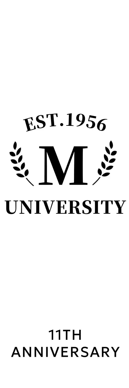 심플한 컨셉의 대학교 기념