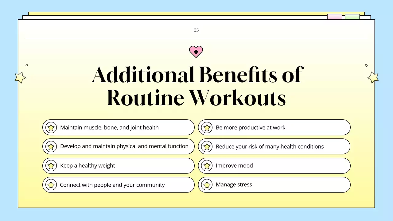 Yellow Simple Fitness Guideline Presentation