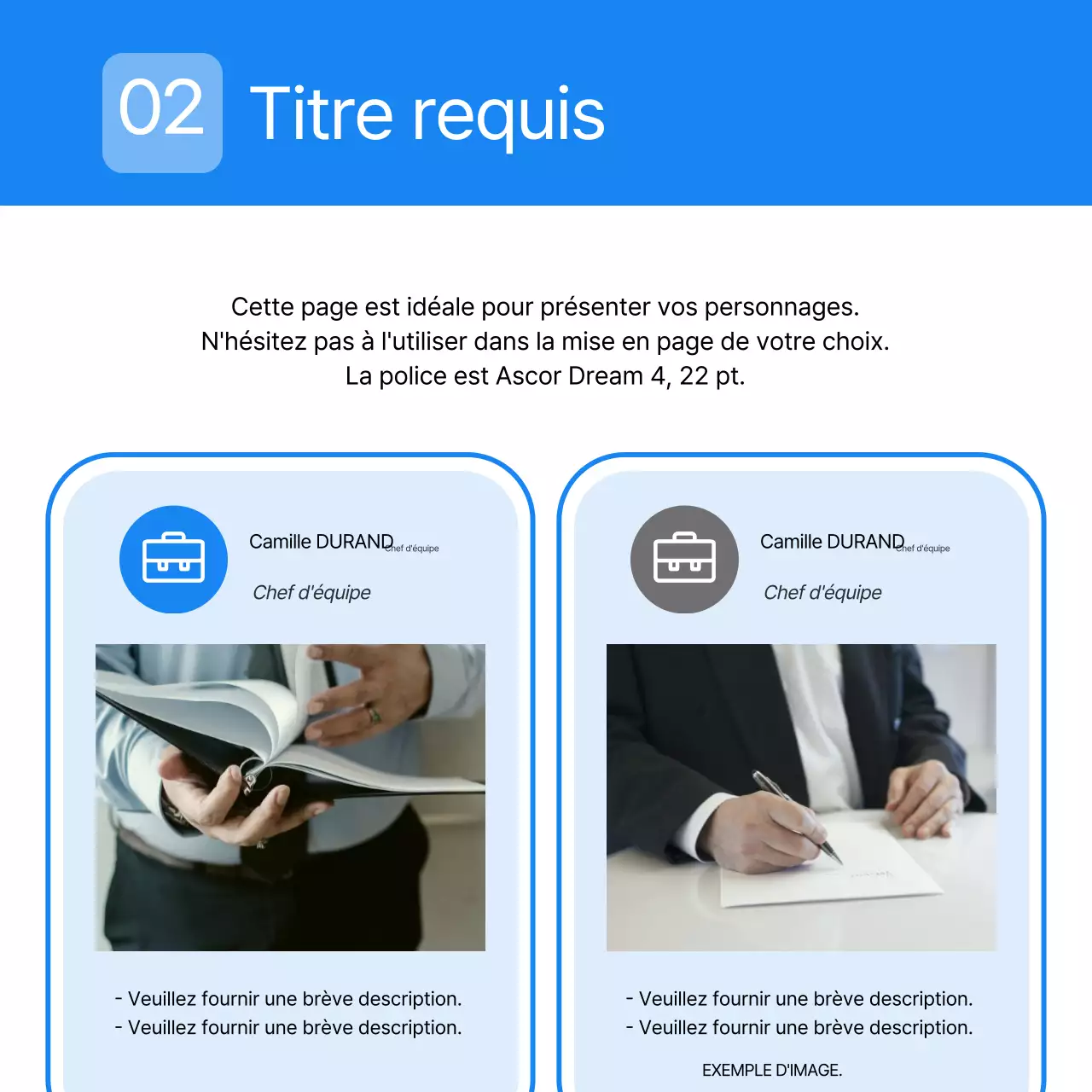 Lettre d'entreprise simple en bleu clair